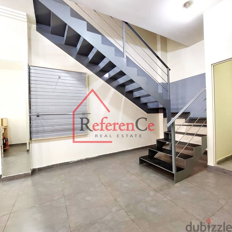 Triplex shop for rent in Baouchrieh محل ثلاثي للإيجار في البوشرية 8