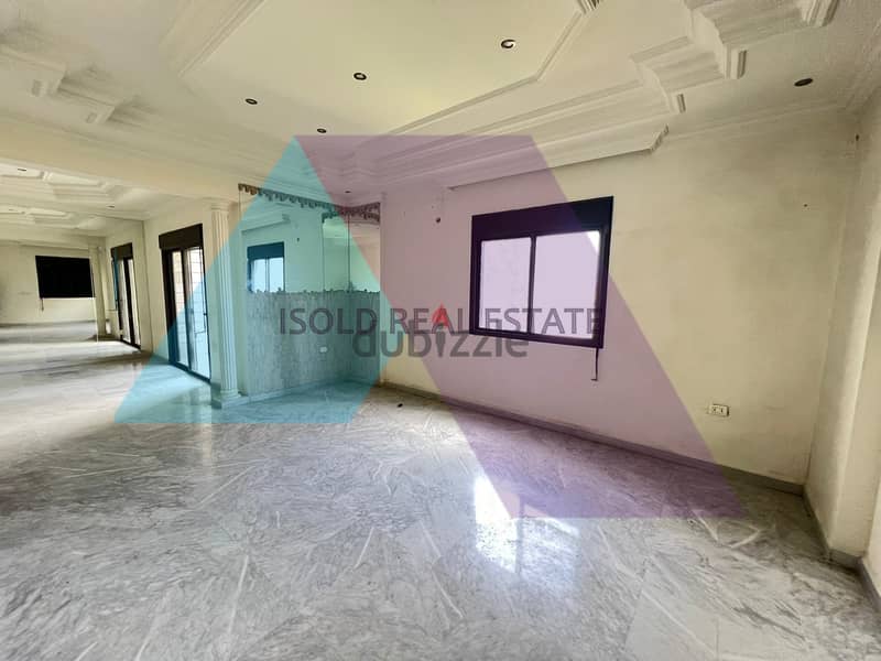 Decorated 225 m2 apartment +terrace+sea view for sale in Zouk Mikhayel 1