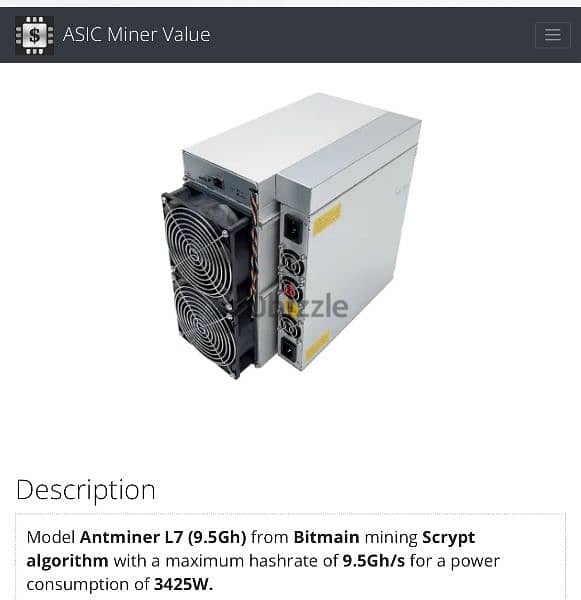 “Looking for used L7 Crypto Miner Machines in very good condition “ 0