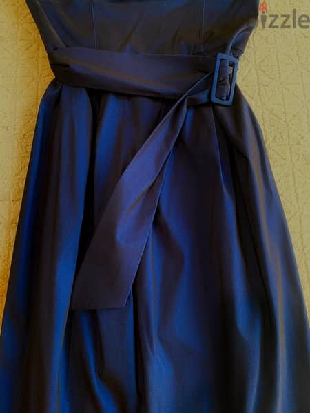 CUE navy blue dress with belt 2