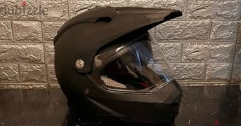 new virtue safety helmet motorcycle with sunglasses built in 0