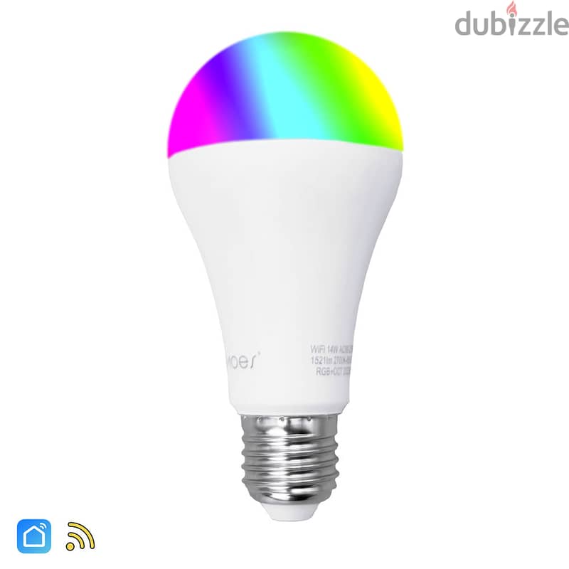 Bulb lamp light Smart 14w 1502 lumens RGB, Cool, Warm 4