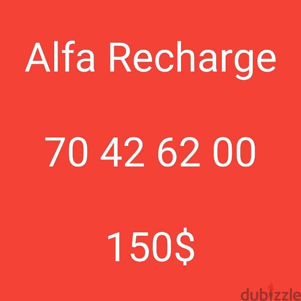 Alfa recharge 2