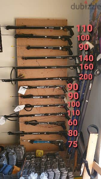 spearfishing all sizes are available 45$ 0