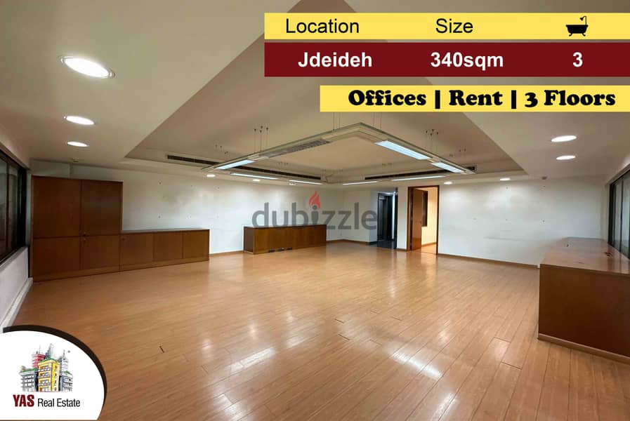 Jdeideh 340m2 | Rent | Prime Location | 3 Floors | MJ | 0