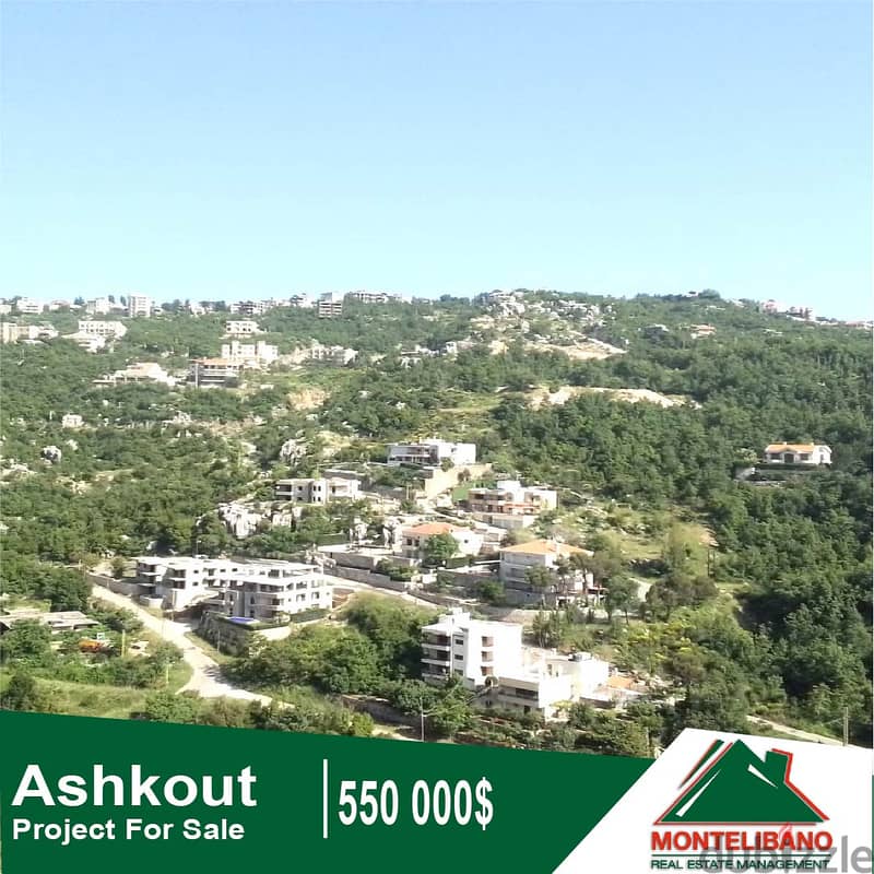 550,000$ Cash Payment!! Projects For Sale In Achkout!! Panoramic View! 0