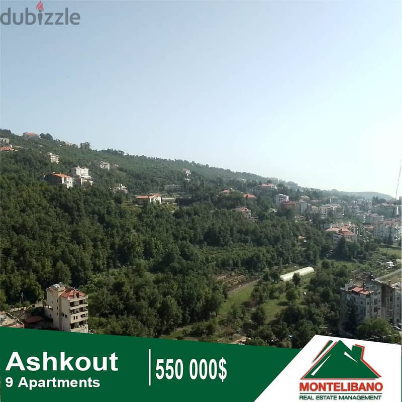 550,000$ Cash Payment!! Projects For Sale In Achkout!! Panoramic View! 1