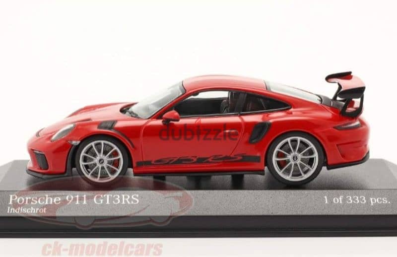 Porsche GT3 RS diecast car model 1;43. 2
