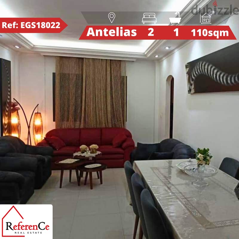 Furnished Apartment for sale in Antelias شقة مفروشة للبيع في انطلياس 0