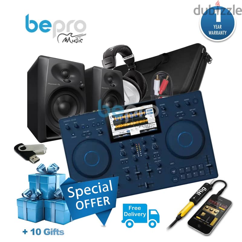 AlphaTheta Omnis-Duo 2-deck Portable DJ System ( 10 Gifts) Hot Offer 0