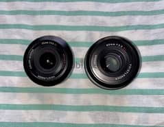 Two Canon EF mount manual focus Voigtlander lenses. 0