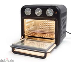 Compact oven with retro look - mint green and Black 16L 1300W 0