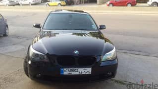 2007 BMW 530i - Black, Beige Leather Interior, Full Option, بي إم دبلي 0