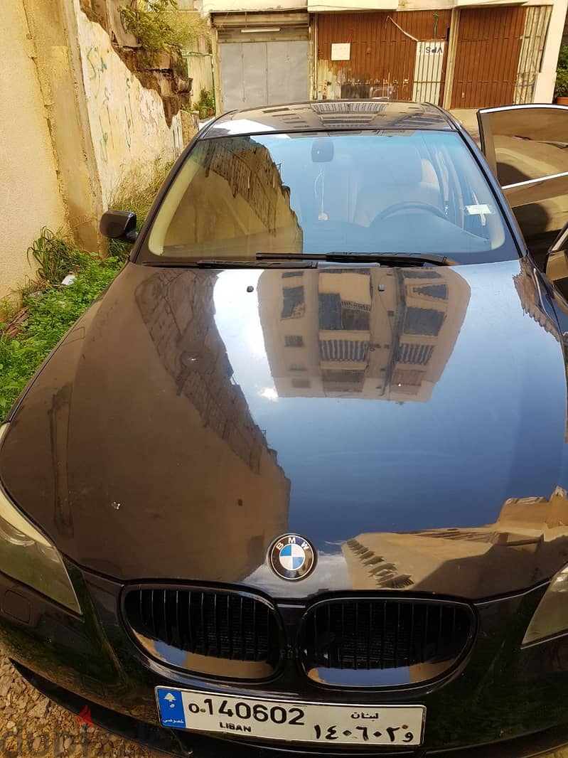 2007 BMW 530i - Black, Beige Leather Interior, Full Option, بي إم دبلي 4