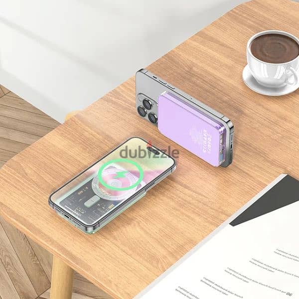 Hoco 5000mAh Q14 Ice Crystal Portable Magnetic Fast Charge Power Bank 1
