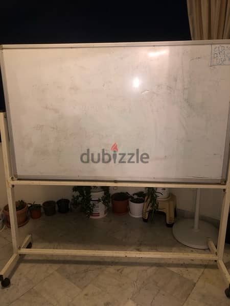 Big whiteboard with stand for sale 2