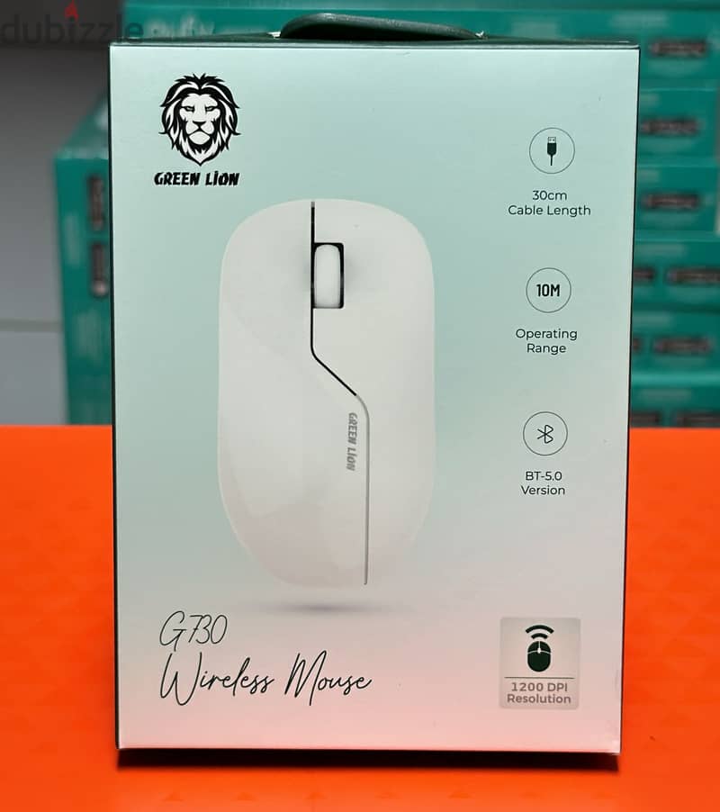 Green lion G730 wireless mouse white great & original offer 0