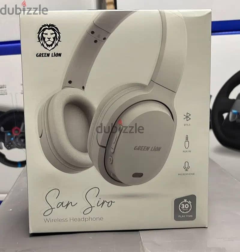 Green lion san siro wireless headphone white 0