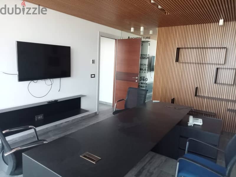 300 Sqm | High end finishing Office for rent in Sin el Fil 3