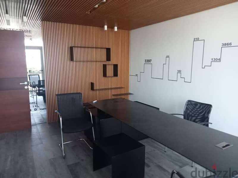 300 Sqm | High end finishing Office for rent in Sin el Fil 4