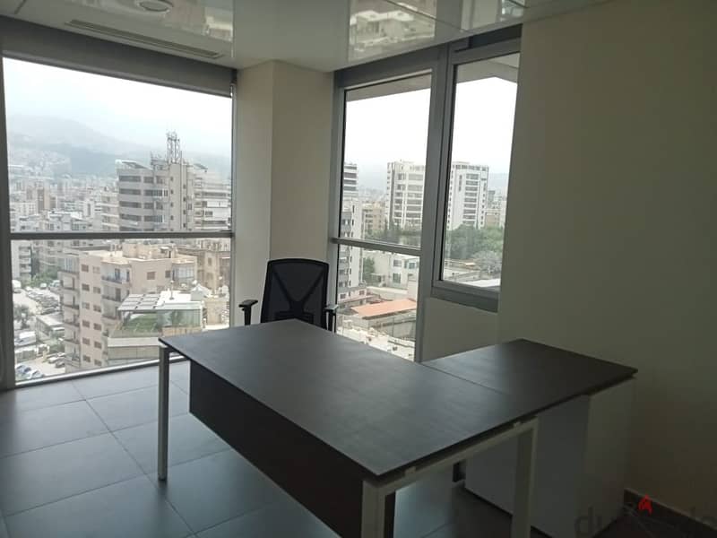 300 Sqm | High end finishing Office for rent in Sin el Fil 5