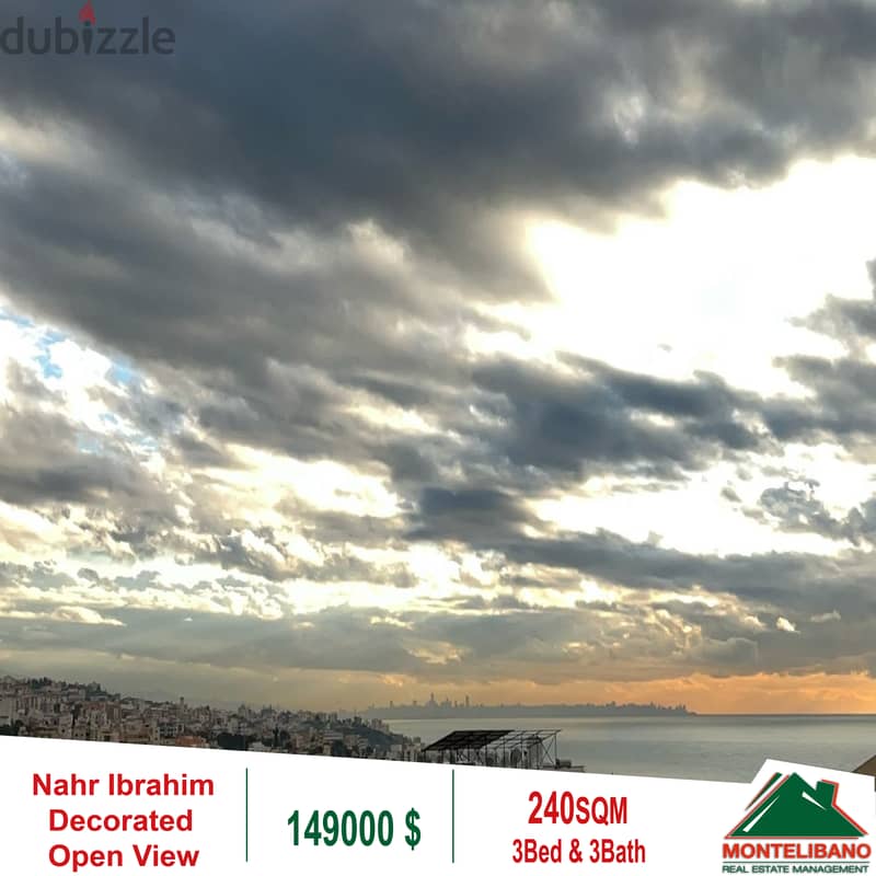 Open view Duplex Decorated for SALE in Nahr Ibrahim!!!! 0