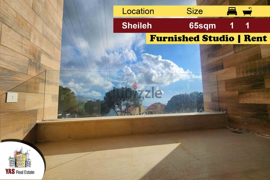 Sheileh 65m2 | Furnished Studio | Rent | Calm Street | KS | 0