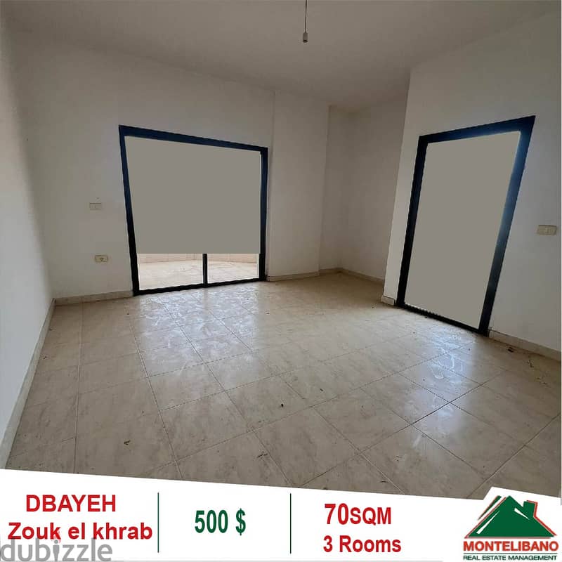 500$!! Office for rent  in Dbayeh zouk el khrab!! 1