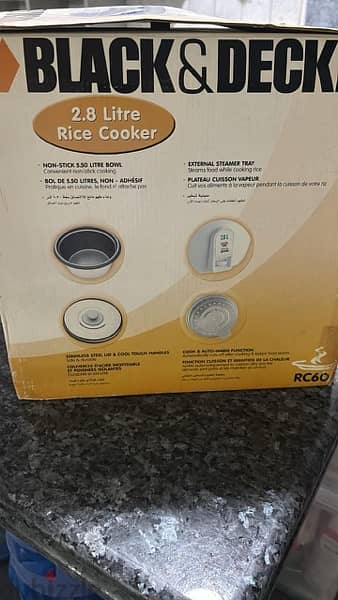 black & decker Rice cooker 2.8L 1