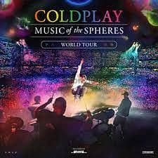 2 PLATINUM Coldplay Tickets (Seated Together) Lyon, France 25 June 0