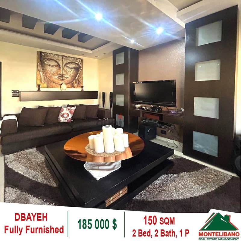 185000$!! Fully Furnished Apartment for sale located in Dbayeh 0