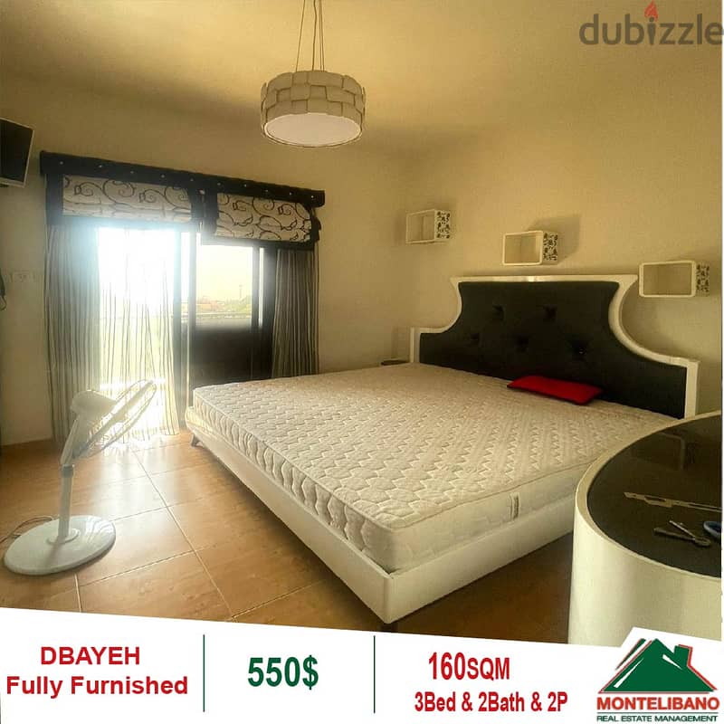 550$ Cash/Month!! Apartment For Rent In Dbayeh!! Open View!! 2