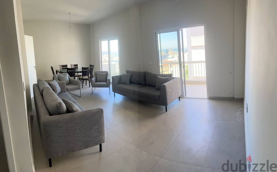 135 SQM Furnished Apartment in Naccache, Metn with Sea View 1