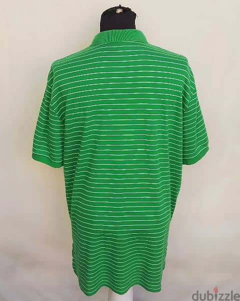 Original "Polo by Ralph Lauren" Green White Button Shirt Size Men L/XL 1