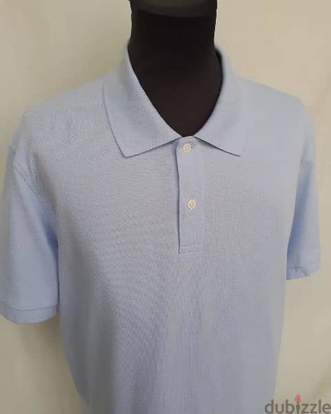 Original "Uniqlo" Sky Blue Cotton Button Shirt Size Men's XL 2