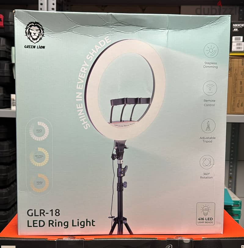 Green Lion Led Ring light GLR-18 with tripod 1