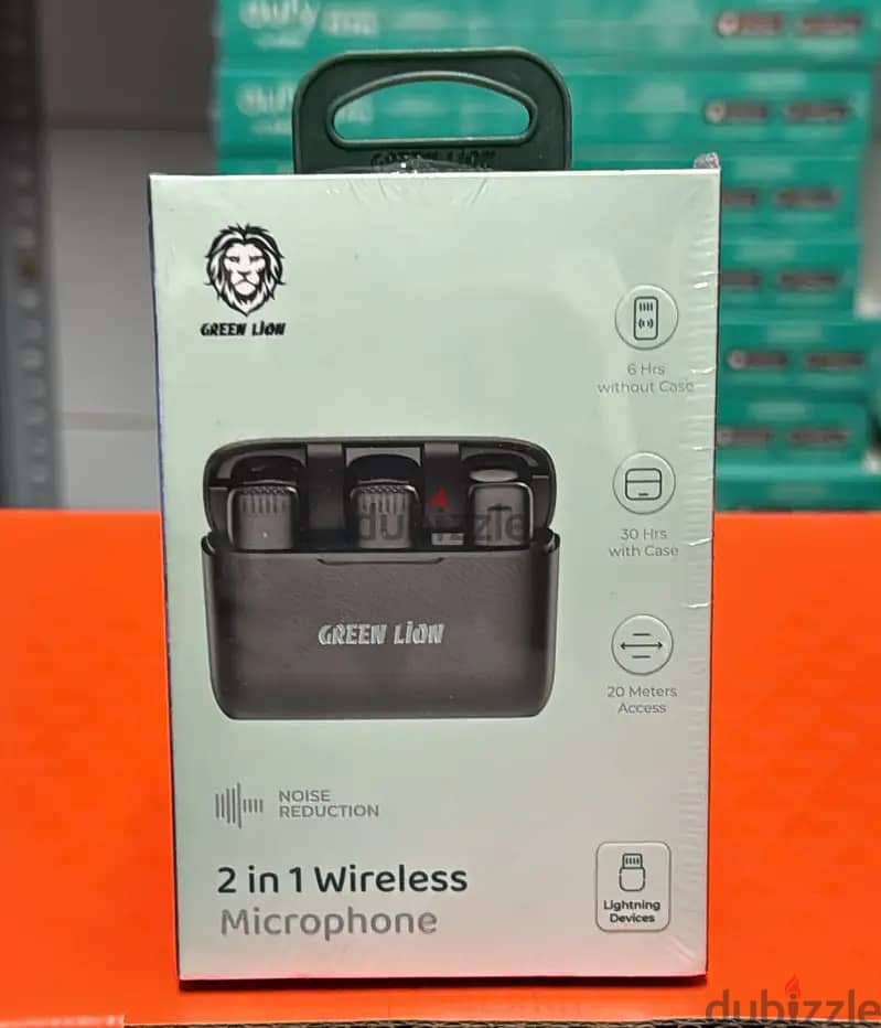 Green lion 2 in 1 wireless microphone lightning original & last offer 1
