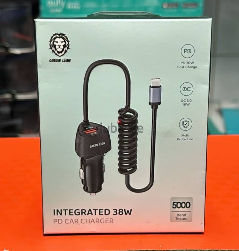 Green lion Integrated 38w pd car charger 1