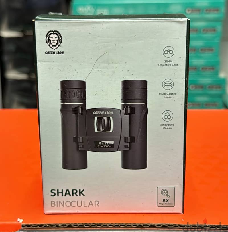 Green lion shark binocular black 1