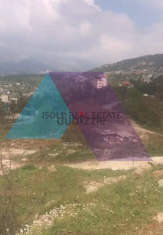 A 2424 m2 land having a panoramic mountain view for sale in Bteghrine 0