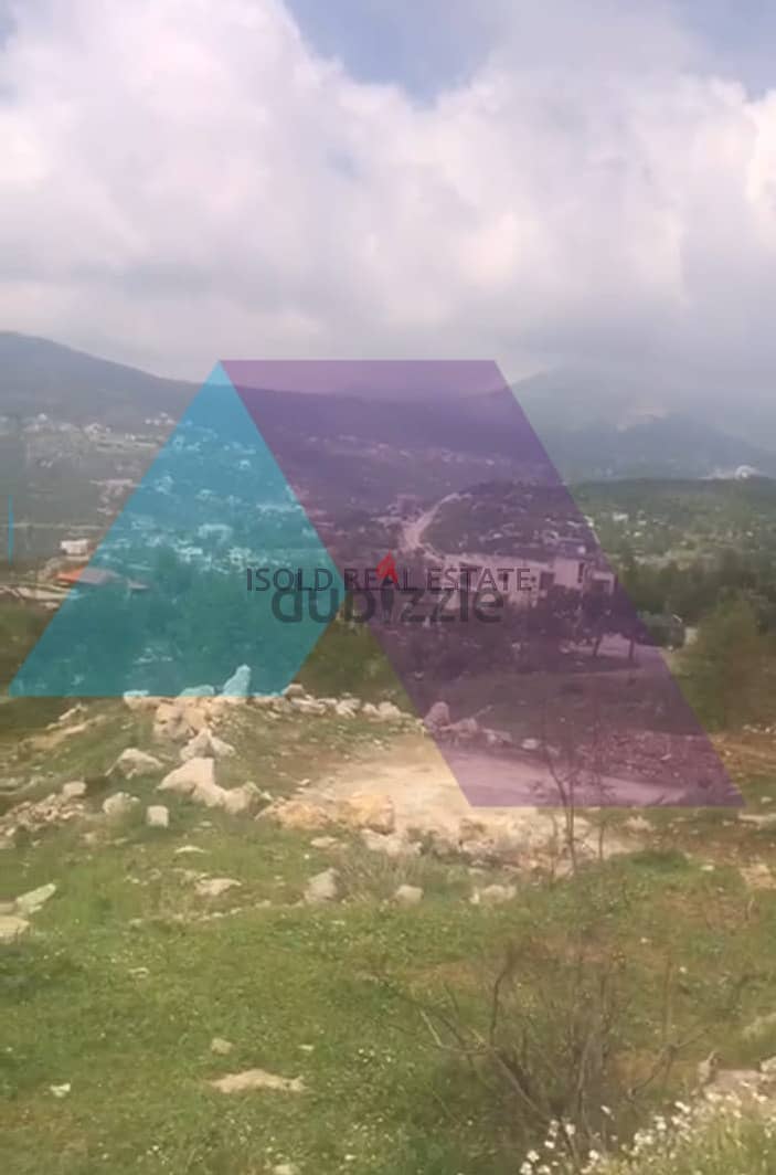 A 2424 m2 land having a panoramic mountain view for sale in Bteghrine 1