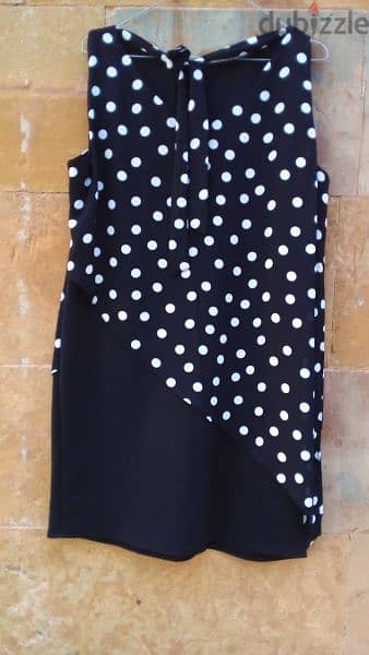 Wallis Black dotted Dress 1
