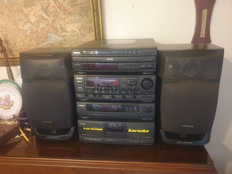 aiwa sound system the original made in japan, radio, cd, ampli, casett 1