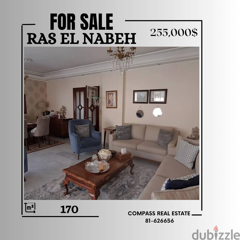Check this Apartment for Sale in Ras El Nabeh 0