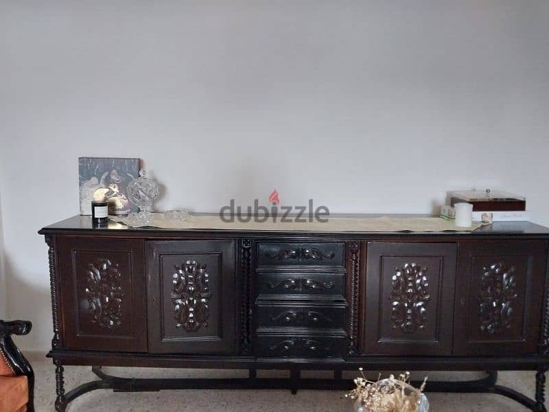 vintage  salon and dining  table 5