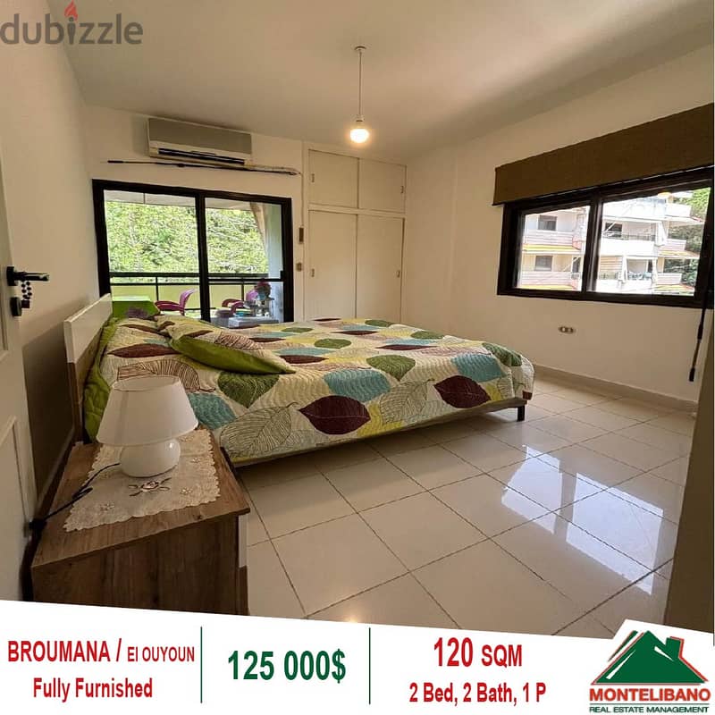 125,000$!!! Fully Furnished Apartment  for Sale  in Broumena el ouyoun 2