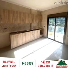 140,000$!! Lease To Own Apartment for Sale located in Blaybel!!! 0