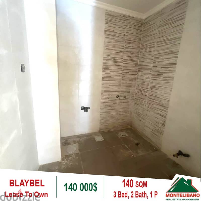 140,000$!! Lease To Own Apartment for Sale located in Blaybel!!! 3