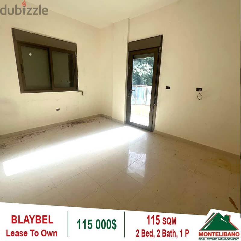 115,000!! Lease To Own Apartment for Sale located in Blaybel!! 1