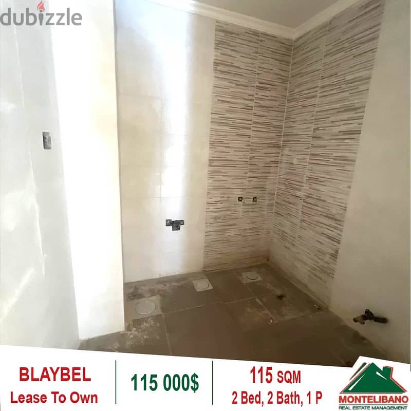 115,000!! Lease To Own Apartment for Sale located in Blaybel!! 3
